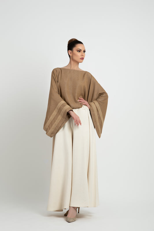 The ROMA boat neck top / UNIQUE PIECE